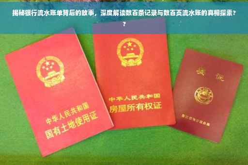 揭秘银行流水账单背后的故事，深度解读数百条记录与数百页流水账的真相探索??