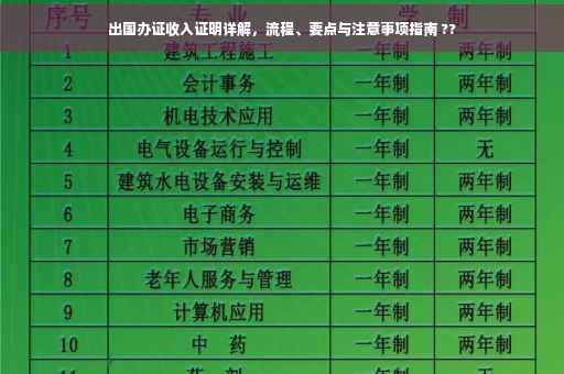 出国办证收入证明详解，流程、要点与注意事项指南 ??