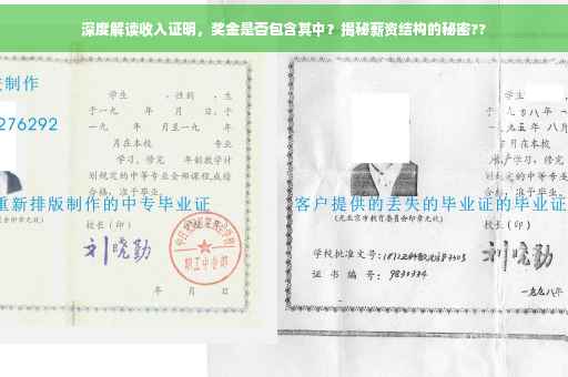 深度解读收入证明，奖金是否包含其中？揭秘薪资结构的秘密??