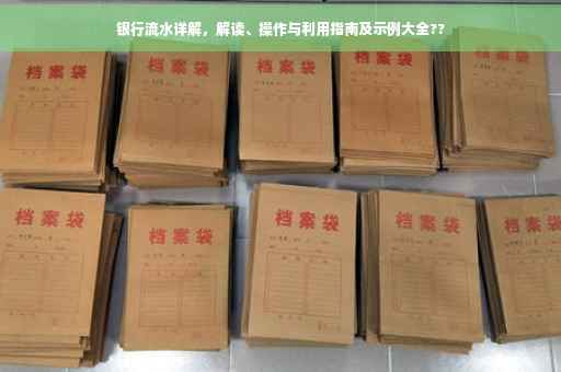 银行流水详解，解读、操作与利用指南及示例大全??