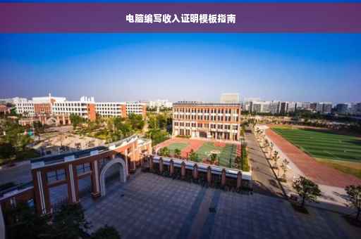 电脑编写收入证明模板指南