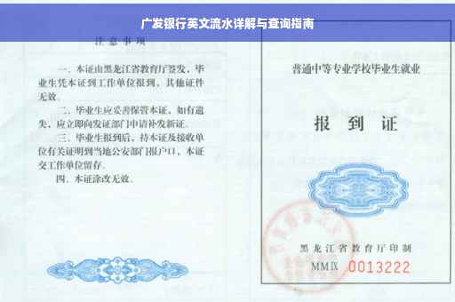 广发银行英文流水详解与查询指南