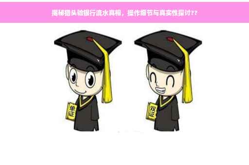 揭秘猎头验银行流水真相，操作细节与真实性探讨??