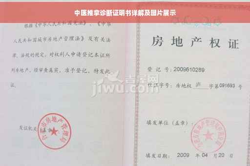 中医推拿诊断证明书详解及图片展示