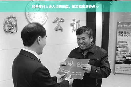 经费支付人收入证明详解，撰写指南与要点??