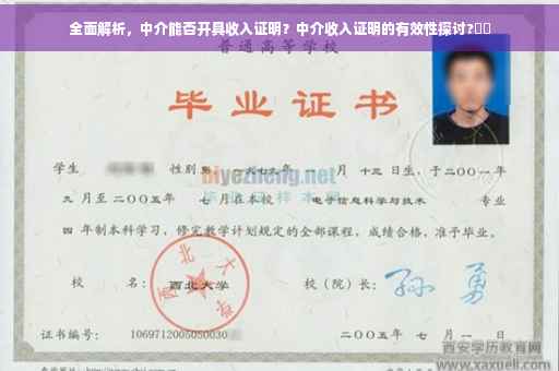 全面解析，中介能否开具收入证明？中介收入证明的有效性探讨?⚡️