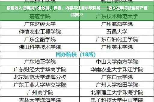 按揭收入证明撰写全攻略，步骤、内容与注意事项详解——收入证明与按揭房产证指南??