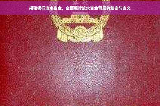 揭秘银行流水资金，全面解读流水资金背后的秘密与含义