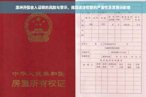 澳洲开假收入证明的风险与警示，揭露违法犯罪的严重性及其警示影响