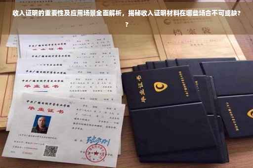 收入证明的重要性及应用场景全面解析，揭秘收入证明材料在哪些场合不可或缺??