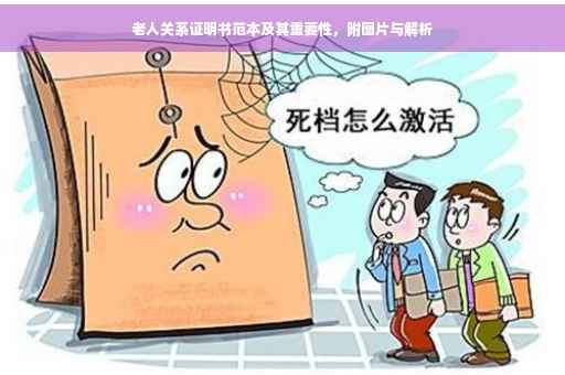 老人关系证明书范本及其重要性，附图片与解析