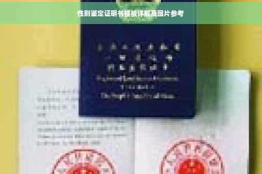 性别鉴定证明书模板详解及图片参考
