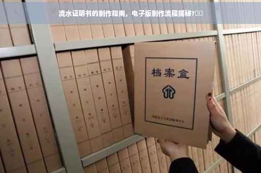 流水证明书的制作指南，电子版制作流程揭秘?⚡️