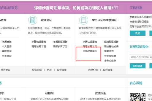 详细步骤与注意事项，如何成功办理收入证明?⚡️