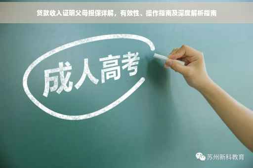 贷款收入证明父母担保详解，有效性、操作指南及深度解析指南