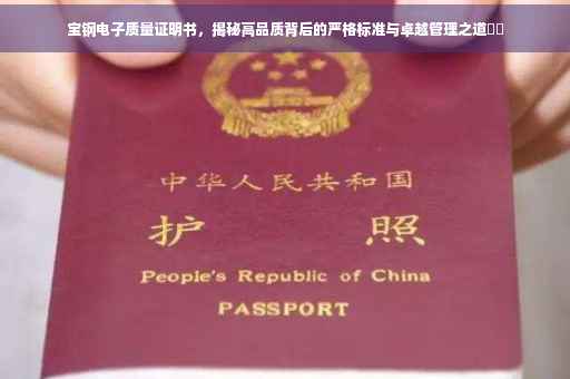 宝钢电子质量证明书，揭秘高品质背后的严格标准与卓越管理之道​​