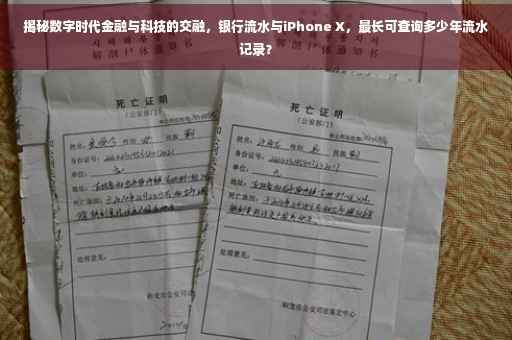 揭秘数字时代金融与科技的交融，银行流水与iPhone X，最长可查询多少年流水记录？