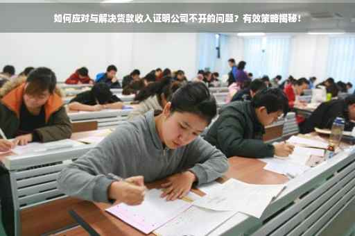 如何应对与解决货款收入证明公司不开的问题？有效策略揭秘！