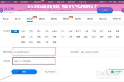 银行流水记录造假揭秘，犯罪真相与处罚措施探讨