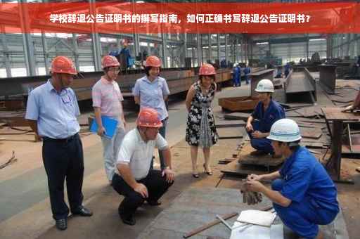 学校辞退公告证明书的撰写指南，如何正确书写辞退公告证明书？