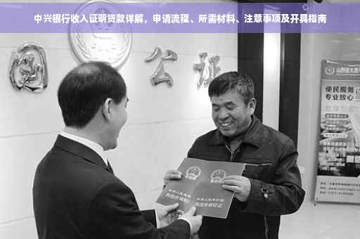 中兴银行收入证明贷款详解，申请流程、所需材料、注意事项及开具指南