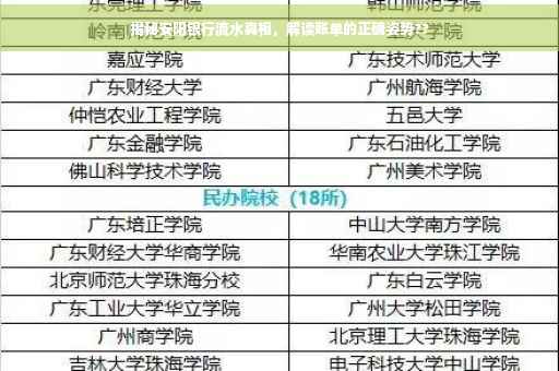 揭秘安阳银行流水真相，解读账单的正确姿势??