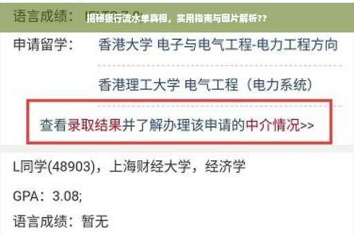 揭秘银行流水单真相，实用指南与图片解析??