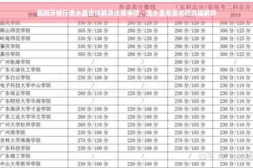 西班牙银行流水盖章详解及注意事项，流水盖章要求和流程解析