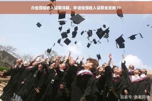 办低保低收入证明详解，申请低保收入证明全攻略 ??