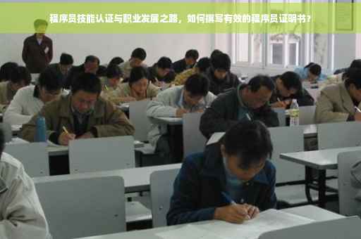 程序员技能认证与职业发展之路，如何撰写有效的程序员证明书？