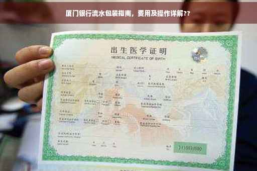 厦门银行流水包装指南，费用及操作详解??