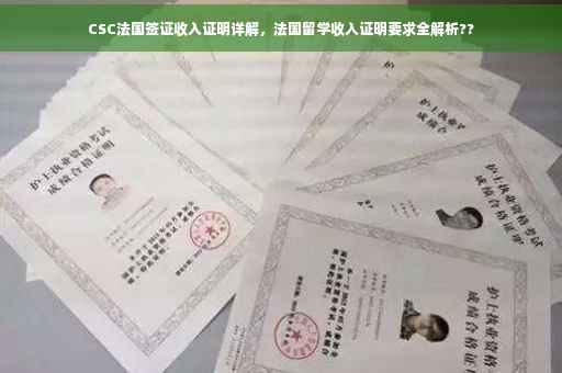 CSC法国签证收入证明详解，法国留学收入证明要求全解析??
