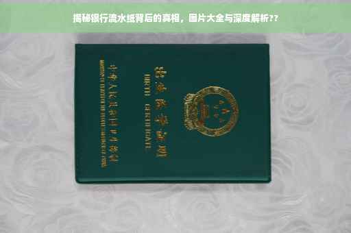 揭秘银行流水纸背后的真相，图片大全与深度解析??