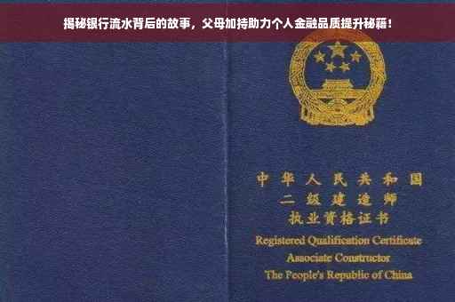 揭秘银行流水背后的故事，父母加持助力个人金融品质提升秘籍！