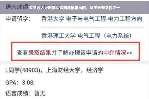 留学收入证明撰写指南与模板示例，留学必备文件之一