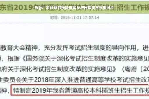 投标厂家证明书模板详解及应用指南含模板图片