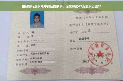 揭秘银行流水账单背后的故事，深度解读67页流水页面??