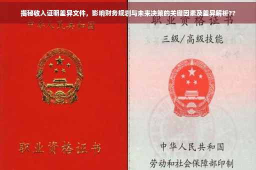揭秘收入证明差异文件，影响财务规划与未来决策的关键因素及差异解析??