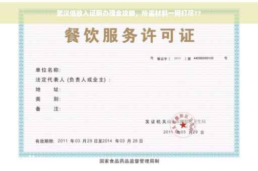 武汉低收入证明办理全攻略，所需材料一网打尽??