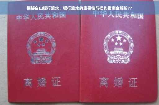 揭秘白山银行流水，银行流水的重要性与操作指南全解析??