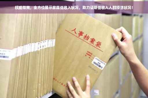 权威指南，全方位展示家庭低收入状况，助力证明低收入人群经济状况！