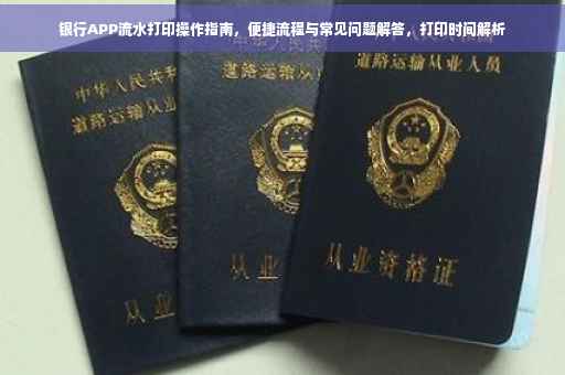 银行APP流水打印操作指南，便捷流程与常见问题解答，打印时间解析