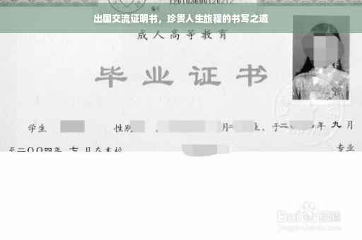 出国交流证明书，珍贵人生旅程的书写之道