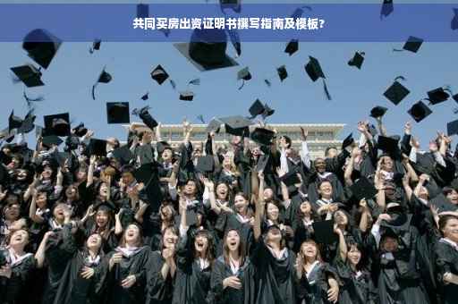 共同买房出资证明书撰写指南及模板?