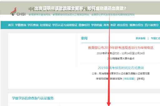 出资证明书退款流程全解析，如何成功退还出资款？