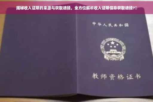 揭秘收入证明的来源与获取途径，全方位解析收入证明信息获取途径?✨