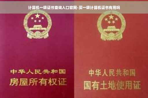 计算机一级证书查询入口官网-买一级计算机证书有用吗