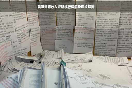 美国律师收入证明模板详解及图片指南
