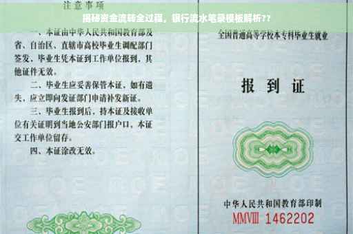 揭秘资金流转全过程，银行流水笔录模板解析??