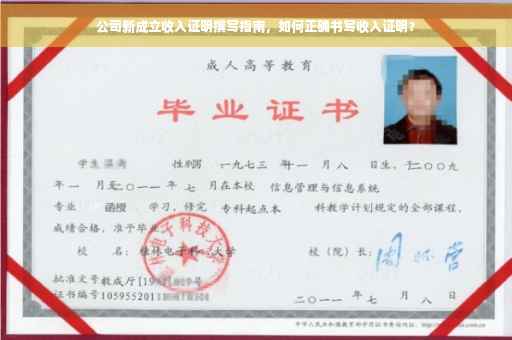 公司新成立收入证明撰写指南，如何正确书写收入证明？